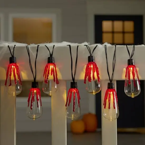 10ct. Bloody Bulb LED String Lights by Ashland&reg; {3}