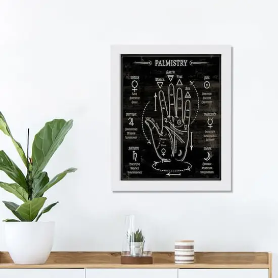 Palmistry2 11" x 14" White Framed Print Under Plexiglass {4}