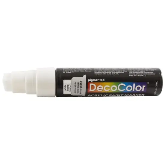 DecoColor&reg; Jumbo Point Acrylic Paint Marker White {4}