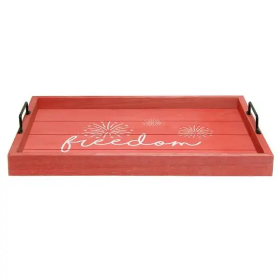 Elegant Designs&trade; 15.5" Freedom Serving Tray with Handles {9}