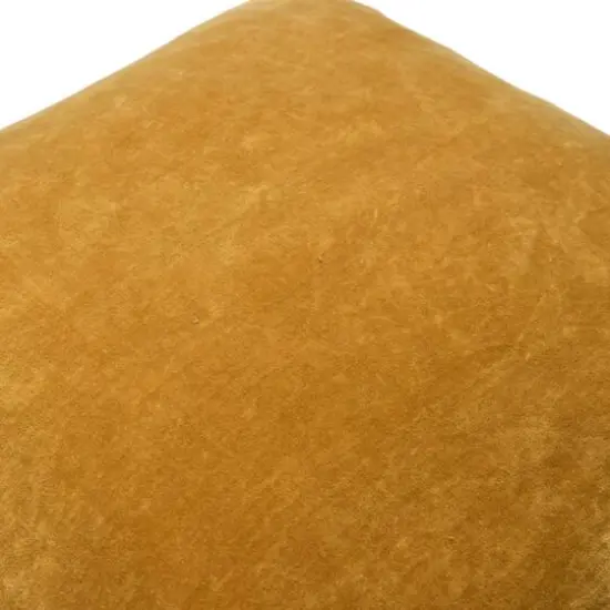 Hello Honey&reg; Orange Square Velvet Knife Edge Pillow Cover {6}