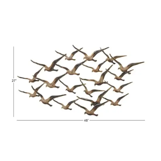Gold Iron Coastal Birds Wall D&eacute;cor {5}