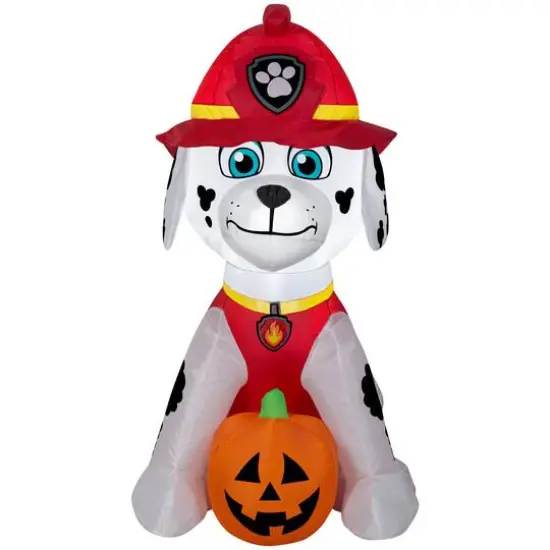 3ft. Airblown&reg; Inflatable Halloween Dog Marshall with Jack-o-Lantern {1}