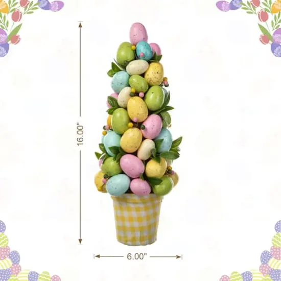 Glitzhome&reg; 16" Easter Egg Table Tree D&eacute;cor {7}