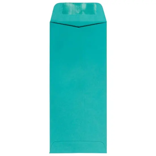 JAM Paper 4.125" x 9.5" Policy Business Colored Envelopes, 50ct. Sea Blue {4}
