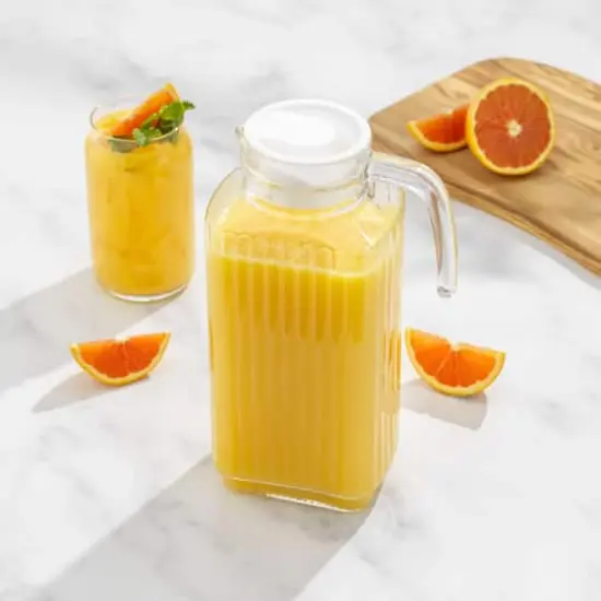 JoyJolt&reg; 60oz. Beverage Serveware Glass Pitcher {3}