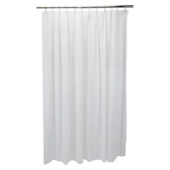 Bath Bliss Sanitized Shower Liner PVC White {1}