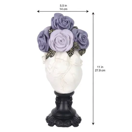 11" Purple Roses in Heart Tabletop Accent by Ashland&reg; {8}