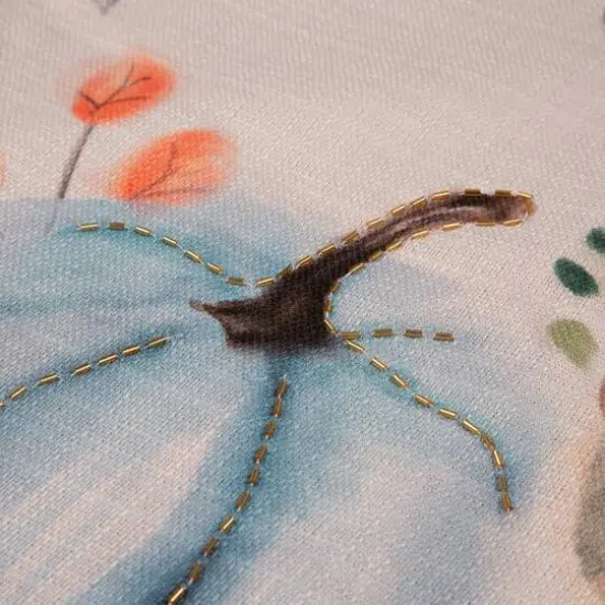 Glitzhome&reg; Faux Burlap Pumpkin Pillow Cover {7}