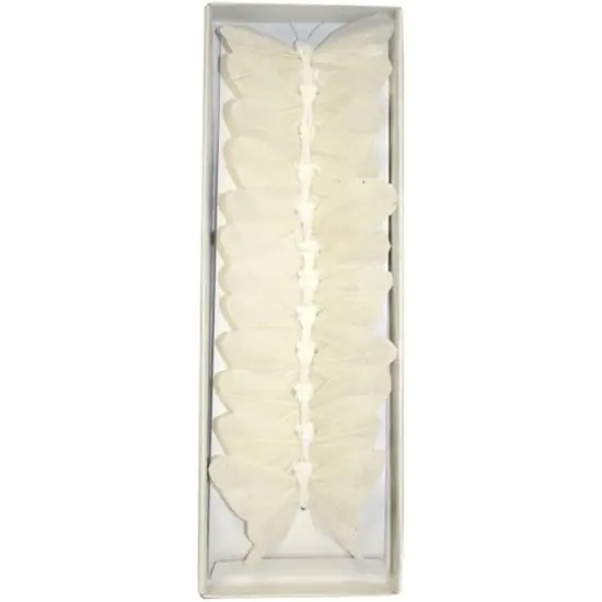Reliant 3" White Butterflies, 12ct. {1}