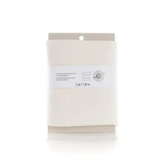 Cotton Fabric Bundle by Loops & Threads&reg;Muslin White {1}