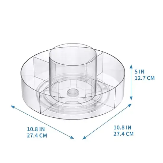 11" Clear Rotating Storage Tray by Simply Tidy&reg; {6}