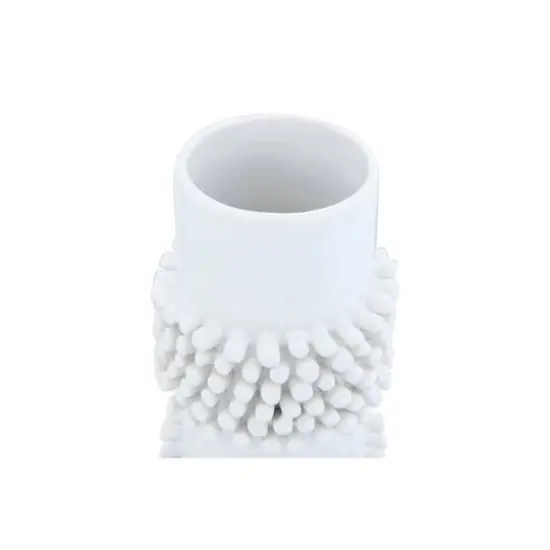 Hello Honey&reg; 8" Handmade Poodle Cut Stoneware Vase {3}