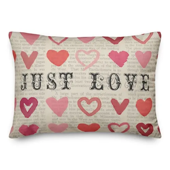 Just Love 14" x 20" Throw Pillow {1}