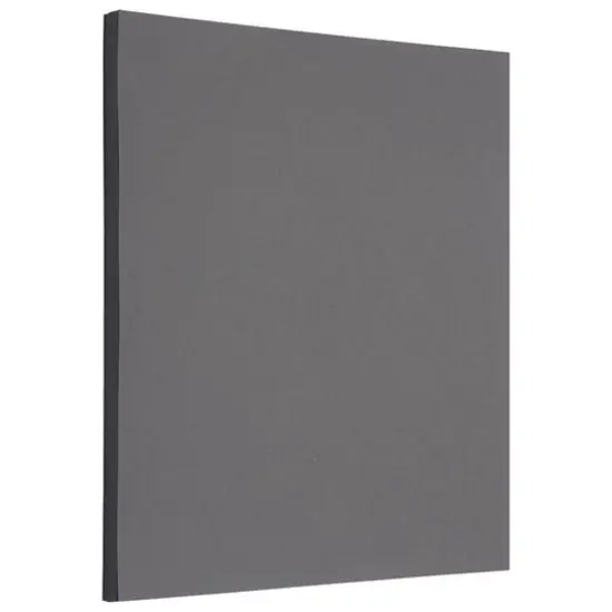 JAM Paper Matte 8.5'' x 11'' 28lb. Paper, 50 Sheets Dark Gray {1}