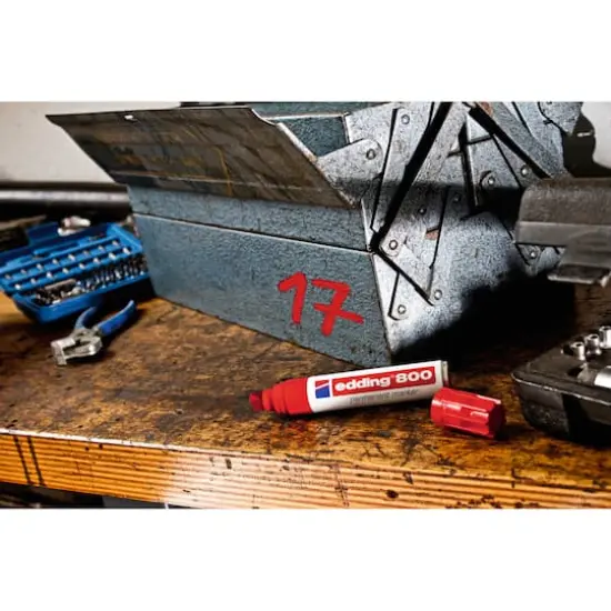 edding&reg; 800 Permanent Marker Red {6}