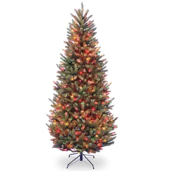 6.5ft. Pre-Lit Natural Fraser Fir Artificial Christmas Tree Tree, Multicolor Lights {1}