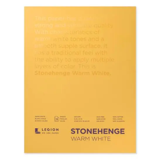 Legion Paper Stonehenge Warm White Paper Pad {1}