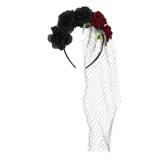 Skeleton Hand & Flower Headband by Celebrate It&trade; {1}