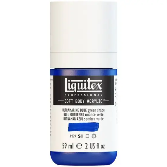 Liquitex&reg; Professional Soft Body Acrylic Bottle, 2oz. Ultramarine Blue (Green Shade) {8}