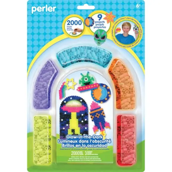 Perler&trade; Glow in the Dark Fused Bead Kit {1}