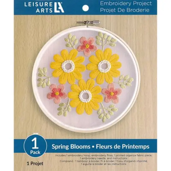 Leisure Arts&reg; Spring Blooms Embroidery Kit {1}