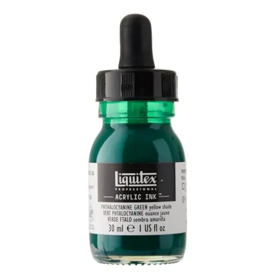 Liquitex&reg; Professional Acrylic INK!, 1oz.Phthalocyanine Green (Yellow Shade) {4}