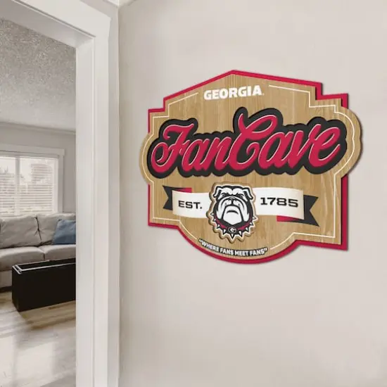 NCAA Fan Cave Sign Georgia Bulldogs {5}