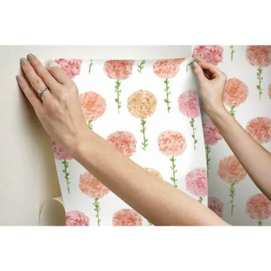 RoomMates Mum Floral Peel & Stick Wallpaper Pink {10}