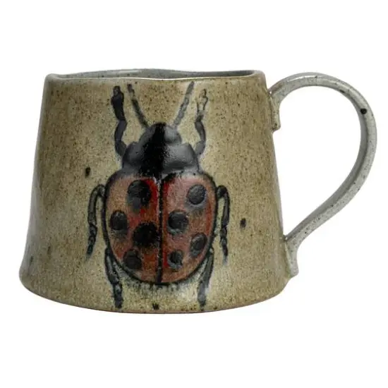Hello Honey&reg; Insect & Bird Design Stoneware Mug Set {6}