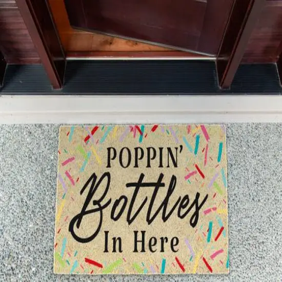 DII&reg; Poppin' Bottles Doormat {6}
