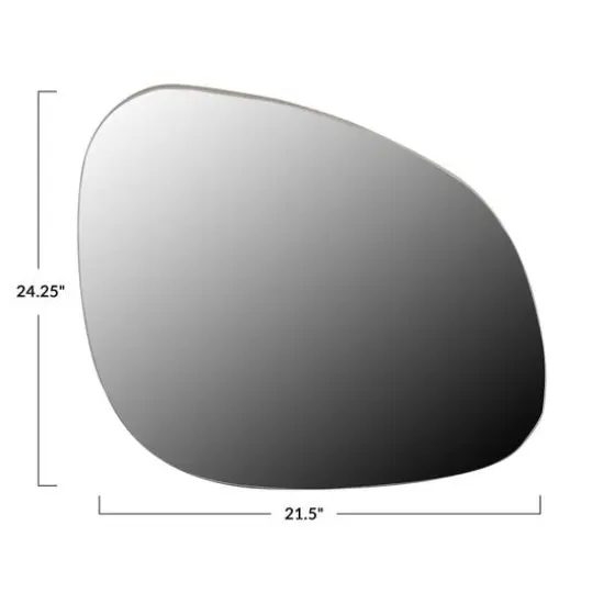 Hello Honey&reg; 24" Organic Shaped Wall Mirror {4}