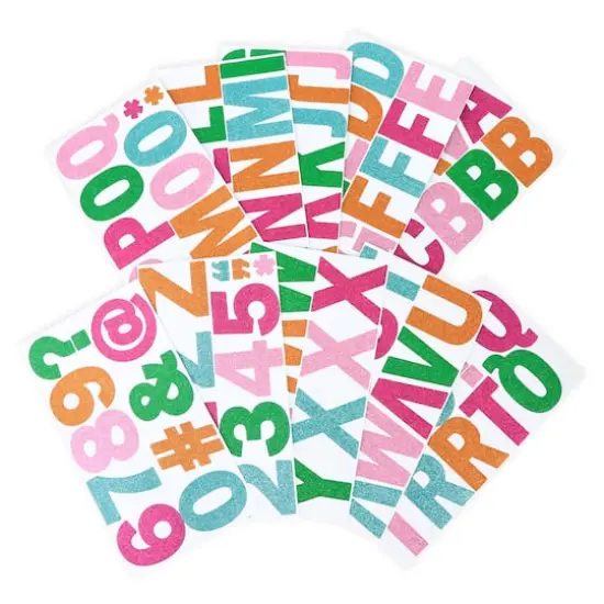 Multicolor Glitter Alphabet Stickers by Recollections&trade;  {5}