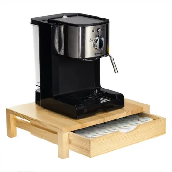 NEX&trade; 36-Pod Natural Rustic Wood Coffee Pod Holder for K-Cups {5}