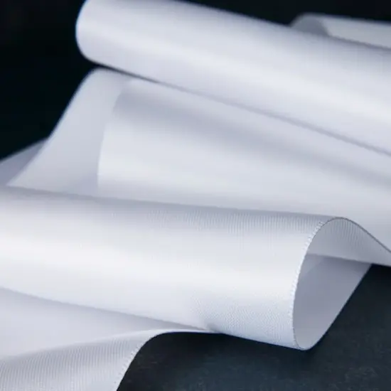 4" x 10yd. Satin Ribbon by Celebrate It&reg; Specialty White {3}