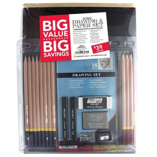 Pro Art Drawing Set Paper/Pencil Value Pack {1}