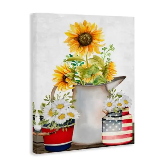 Stupell Industries Americana Flower Bouquets Canvas Wall Art {4}