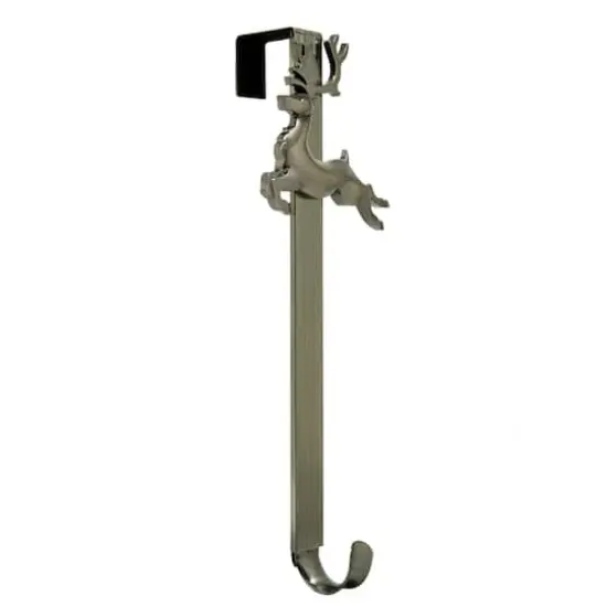 Haute Decor Antique Brass Reindeer Adjustable Wreath Hanger {1}