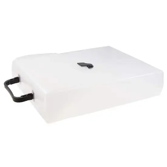 JAM Paper 9.25" x 12" Clear Vertical Buckle Closure Briefcase {4}