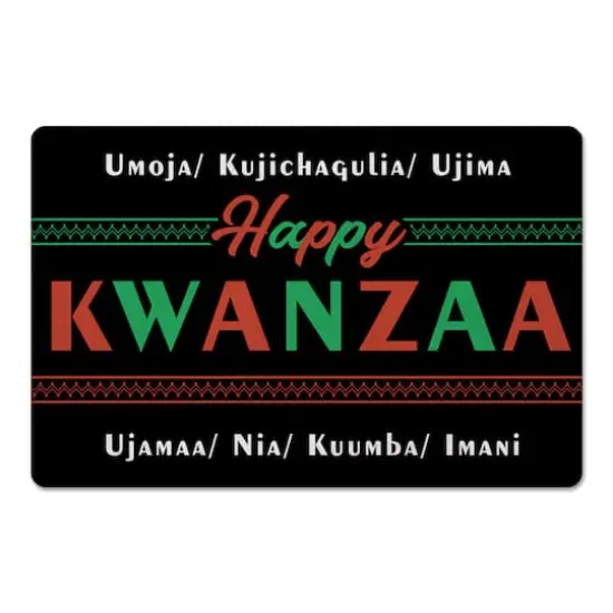 Happy Kwanzaa Floor Mat {1}