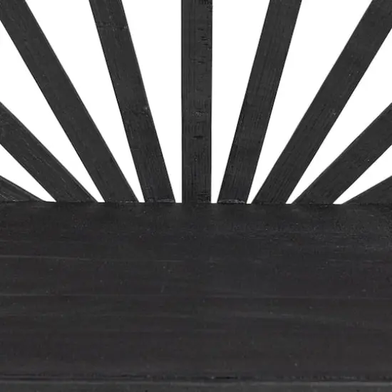 Hello Honey&reg; Black Arched Bamboo & Wood Wall Shelf {6}