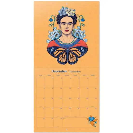 TF Publishing 2024 Frida Kahlo Bilingual Wall Calendar {4}