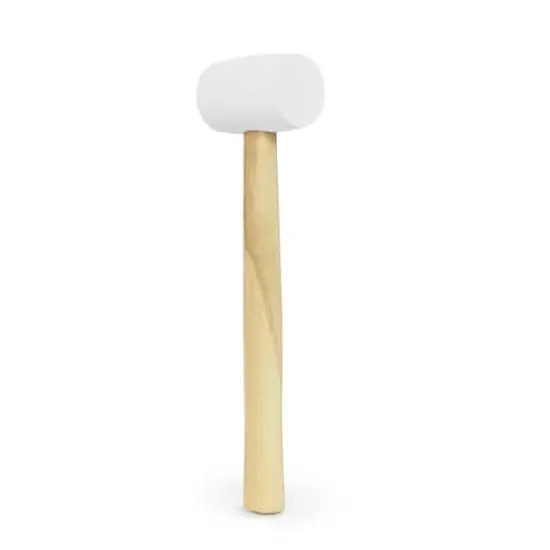 Dritz&reg; Home Rubber Mallet with Brown Wooden Handle {3}