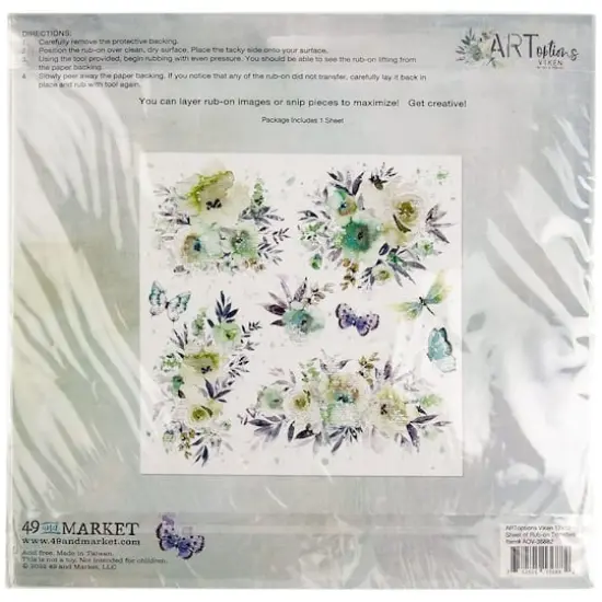 49 and Market ARToptions Viken Rub-On Transfer Sheet {4}