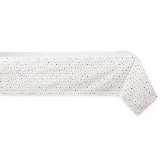 Multi Polka Dots Print Tablecloth 52" x 52" {1}