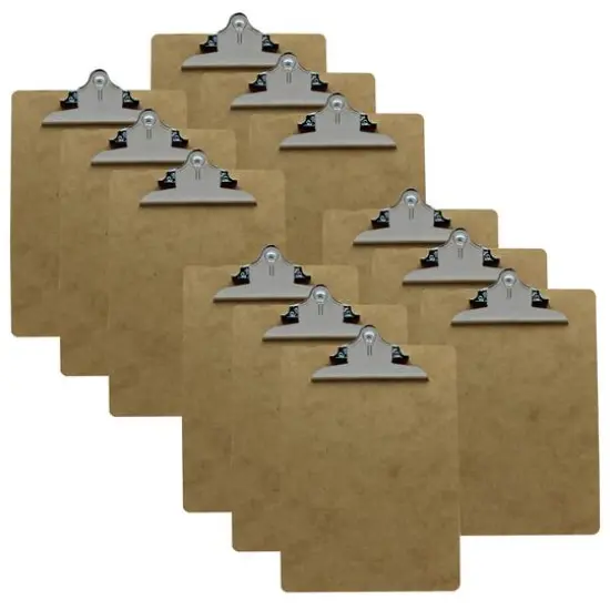 Letter Size Economy Clipboards, 12ct. {1}