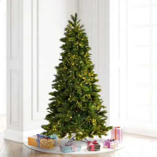 6.5ft. Pre-Lit Brighton Pine Artificial Christmas Tree, Color Changing LED Lights {3}
