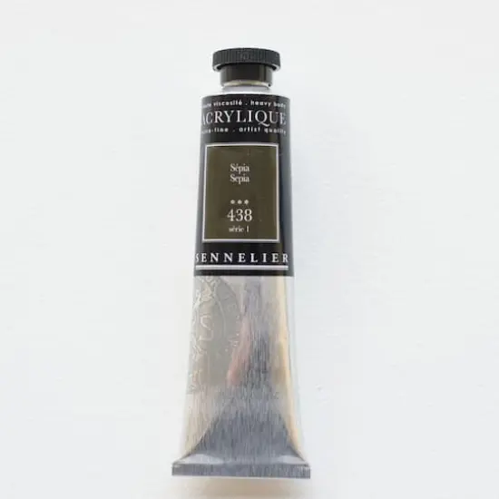 Sennelier Extra Fine Artists' Acrylic Paint, 60mL 438 Sepia S1 {1}