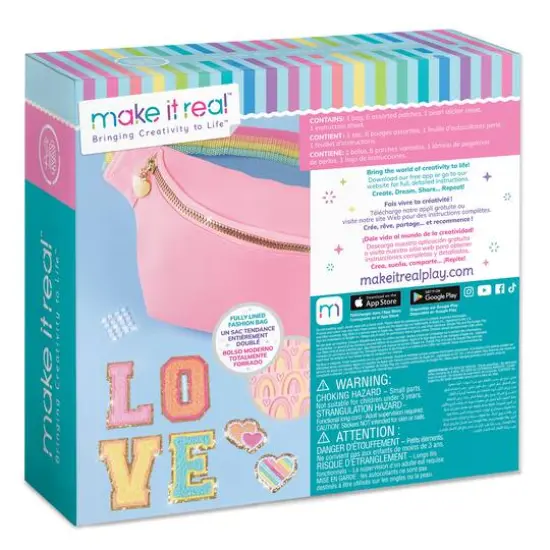 Make It Real&trade; Fashion Bum Bag with Patches Kit {8}