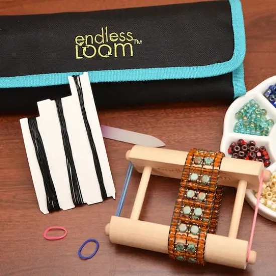 The Beadsmith&reg; Assorted Size Black Endless Loom Bands {7}